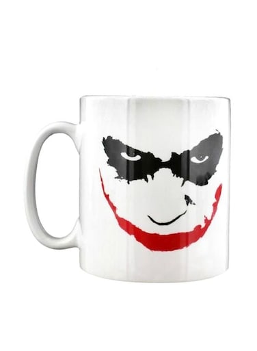 Joker Face Printed Mug White/Black/Red