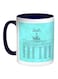 Berlin Museum Printed Coffee Mug Blue/White 11ounce