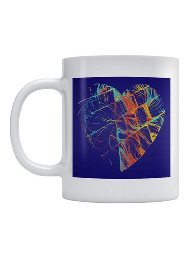 Love Printed Mug White/Blue/Red