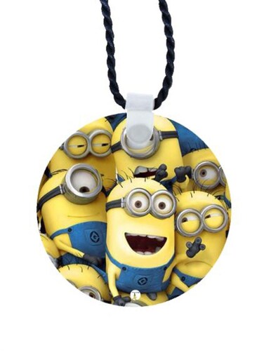Minions Printed Car Mirror Pendant