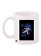 Space Printed Coffee Mug White/Black/Blue 11ounce