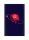 Printed Fridge Magnet Blue/Red 8.5x0.4x5.5cm