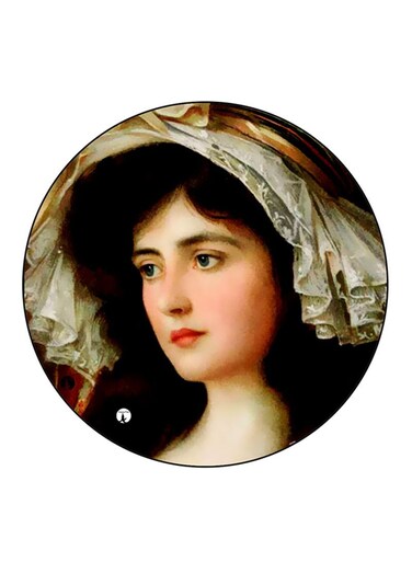 Vintage Art Printed Fridge Magnet Multicolour