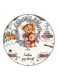 Bear Printed Fridge Magnet Round Multicolour