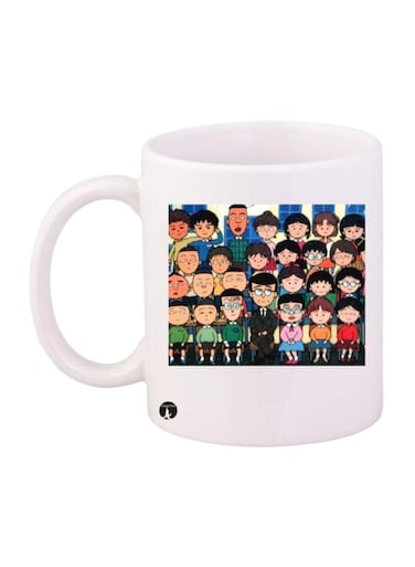 Chibi Maruko Chan Printed Mug Black/Blue/Green Standard Size