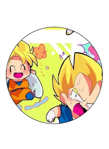 The Anime Dragon Ball Printed Fridge Magnet Multicolour