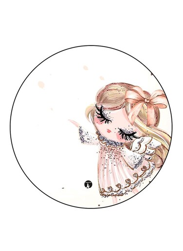 Girl Printed Fridge Magnet Multicolour