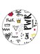 English Phrases Printed Fridge Magnet Multicolour