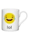 Lol Emoji Printed Mug White/Yellow/Black