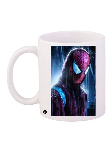 Spiderman Printed Coffee Mug White/Blue/Red