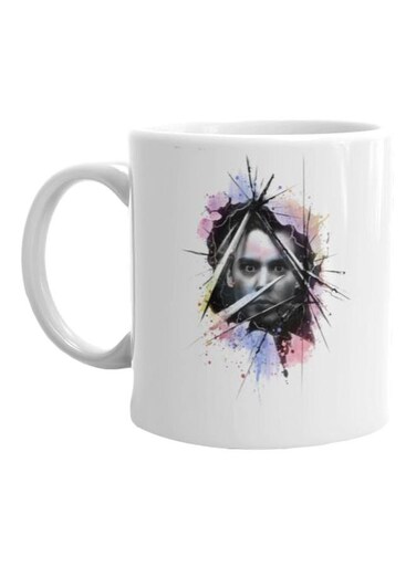 Sweeney Todd Printed Ceramic Mug White/Black/Purple