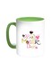 Happy Mother's Day Printed Coffee Mug Green/White 11ounce