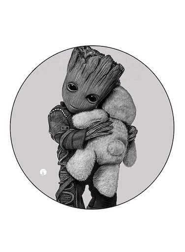 Groot Printed Fridge Magnet Round Multicolour