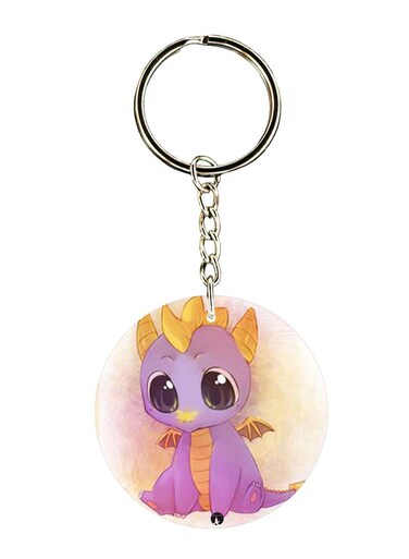 Spyro Printed Keychain