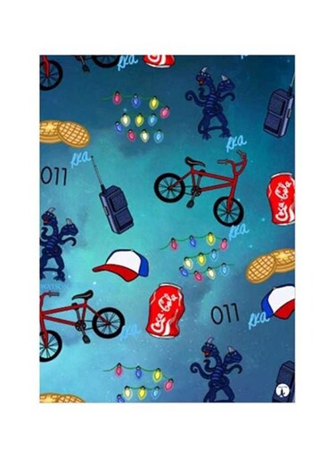 Stranger Things Metal Plate Poster Blue/Red 15x20cm