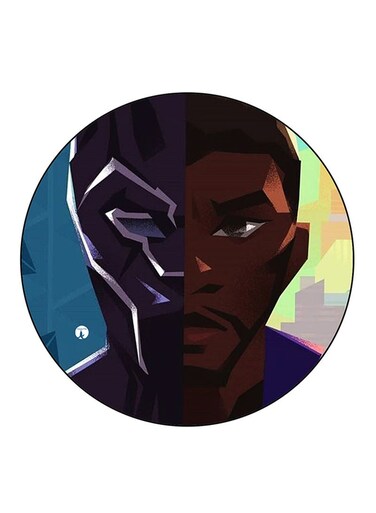 Black Panther Printed Fridge Magnet Multicolour