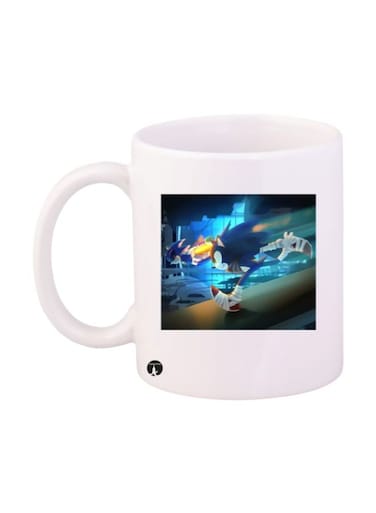 Sonic Printed Mug White/Blue/Black Standard Size
