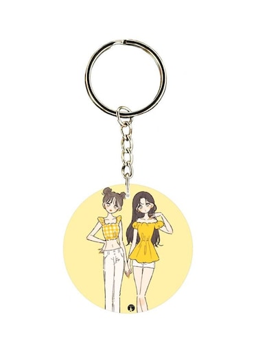 Girl Printed Keychain
