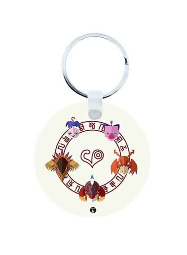 Digimon Anime Wooden Keychain