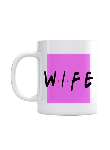 Ceramic Tea And Coffee Mug Pink/Black/White