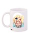 Anime Printed Coffee Mug White/Blue/Yellow 11ounce