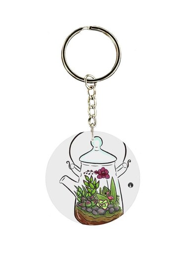 Cartoon Printed Single Sided Keychain