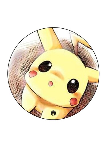 Pokemon Printed Fridge Magnet Yellow/Black/Brown