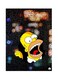 Cartoon Themed Metallic Plate Black/Yellow/White 20x15cm