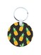 Pineapples Wooden Keychain