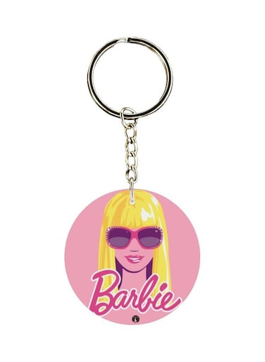Barbie Girl Printed Double Sided Keychain