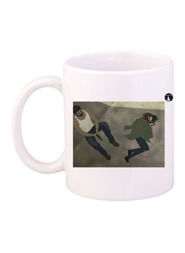 The Last Of Us Printed Mug White/Green/Grey