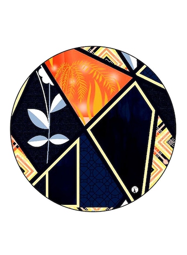 Art Printed Fridge Magnet Round Multicolour