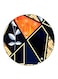Art Printed Fridge Magnet Round Multicolour