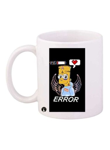 Simpsons Printed Coffee Mug White/Black/Red