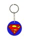 Superman Printed Keychain Blue/Red/Silver