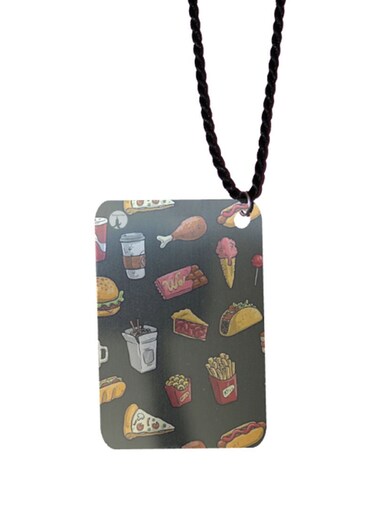 Food Printed Car Mirror Pendant