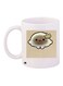 Printed Coffee Mug White/Beige/Green