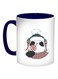 Cartoon Drawings Teddy Bear Printed Coffee Mug Blue/White/Green