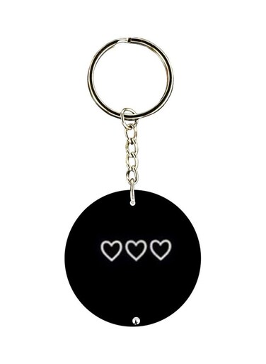 Heart Printed Keychain