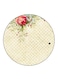 Flower Printed Fridge Magnet Round Multicolour