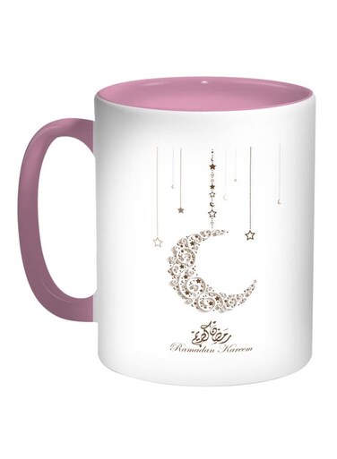 Ramadan Kareem Printed Coffee Mug White/Brown/Pink