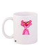 Cartoon Printed Coffee Mug White/Pink/Yellow 11ounce