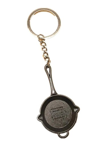 PUBG Game Frying Pan Shape Car Keychain
