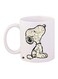 Snoopy Printed Coffee Mug White/Beige/Black 11ounce