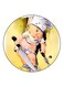Baby Chef Printed Fridge Magnet Yellow/White/Black 5.5cm