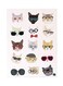Cats Metal Plate Poster Multicolour 15x20centimeter
