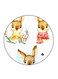 Animation Printed Fridge Magnet Multicolour 5.5 x 5.5cm