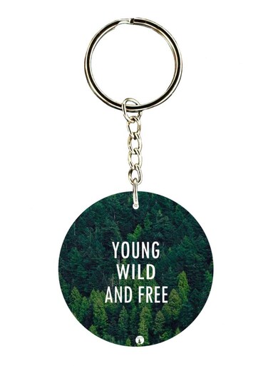 English Phrases Printed Keychain
