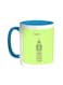 Landmarks - Big Ben Clock Printed Coffee Mug Turquoise/White 11ounce