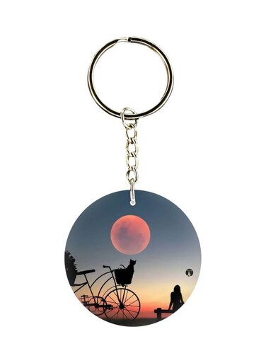 Moon Printed Keychain